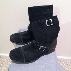UGG Suede Biker Boots